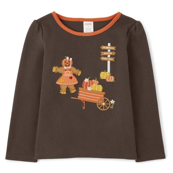 Gymboree Holiday Embroidered Graphic Long Sleeve T-Shirts Sz 12-18 months - Picture 5 of 5
